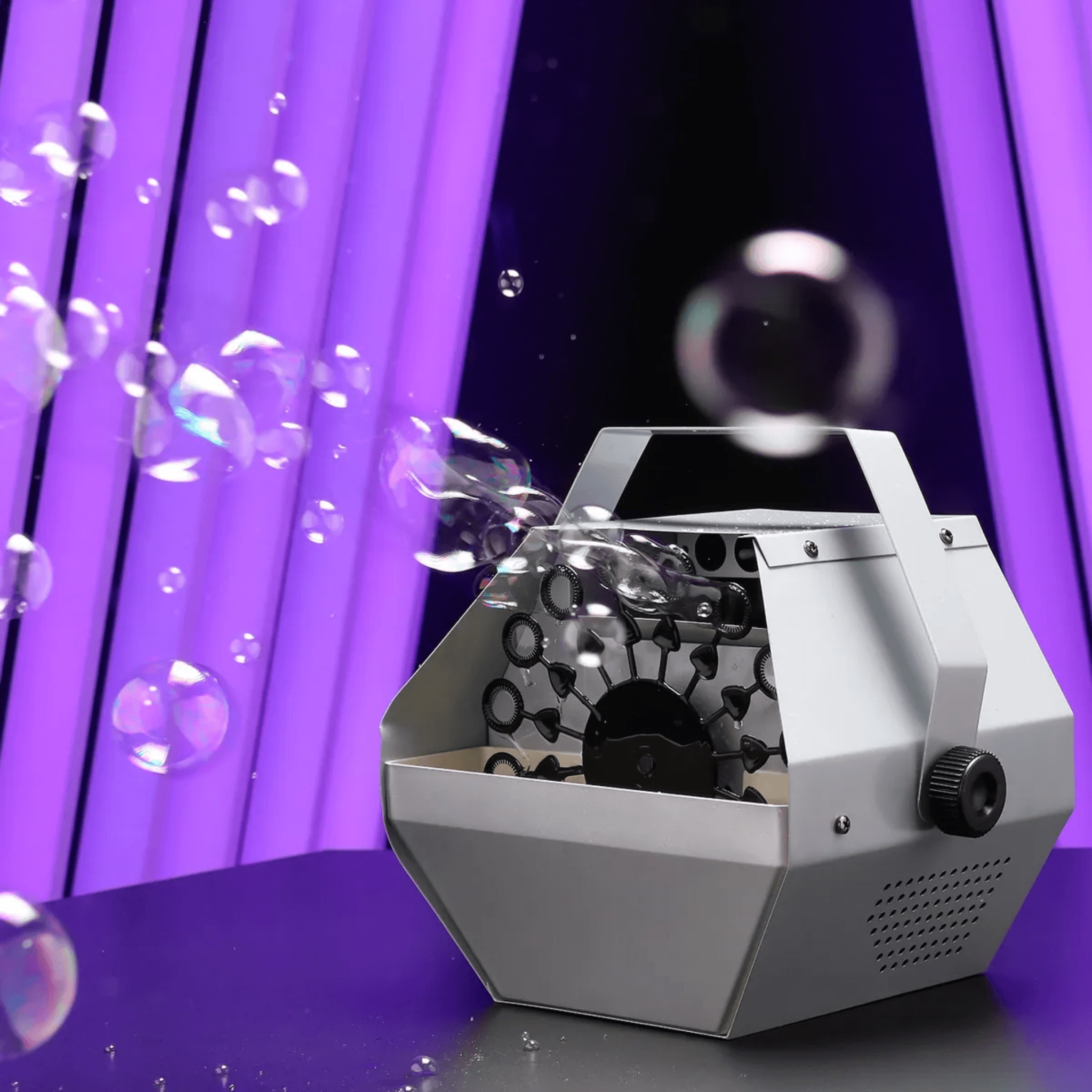 Máquina de bolhas de sabão para decoração de festas